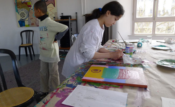 Malworkshop Osterferien 2015 (Foto: Annette Bischoff)