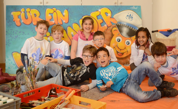 Workshop "Sicherer Schulweg" (Foto: Jörn Heilmann)