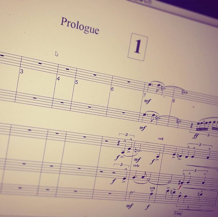 Schnappschuss der ersten Partiturseite des Musicals mit der Musik von Luis Richter