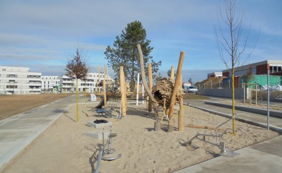 Inklusiver Spielplatz der Lincoln Siedlung in Darmstadt