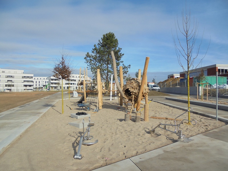 Inklusiver Spielplatz der Lincoln Siedlung in Darmstadt